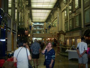 Everyone loves The Promenade in the center of The Mariner of the Seas!