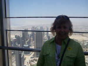 The view from The Top of the Khalifa Tower -- world's tallest building!
